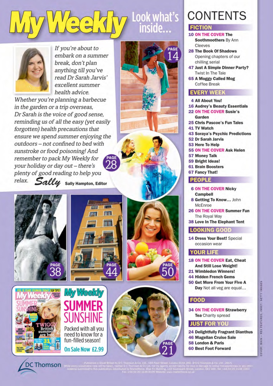 My Weekly Preview Pages