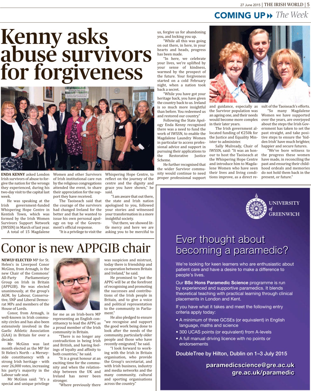 Irish World Preview Pages