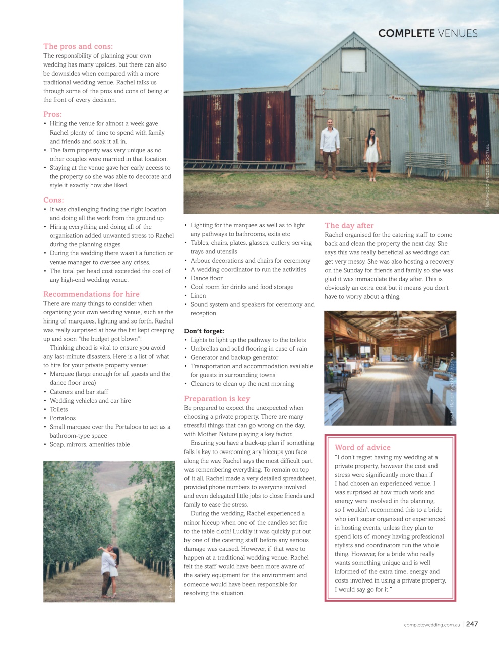 Complete Wedding Melbourne Preview Pages