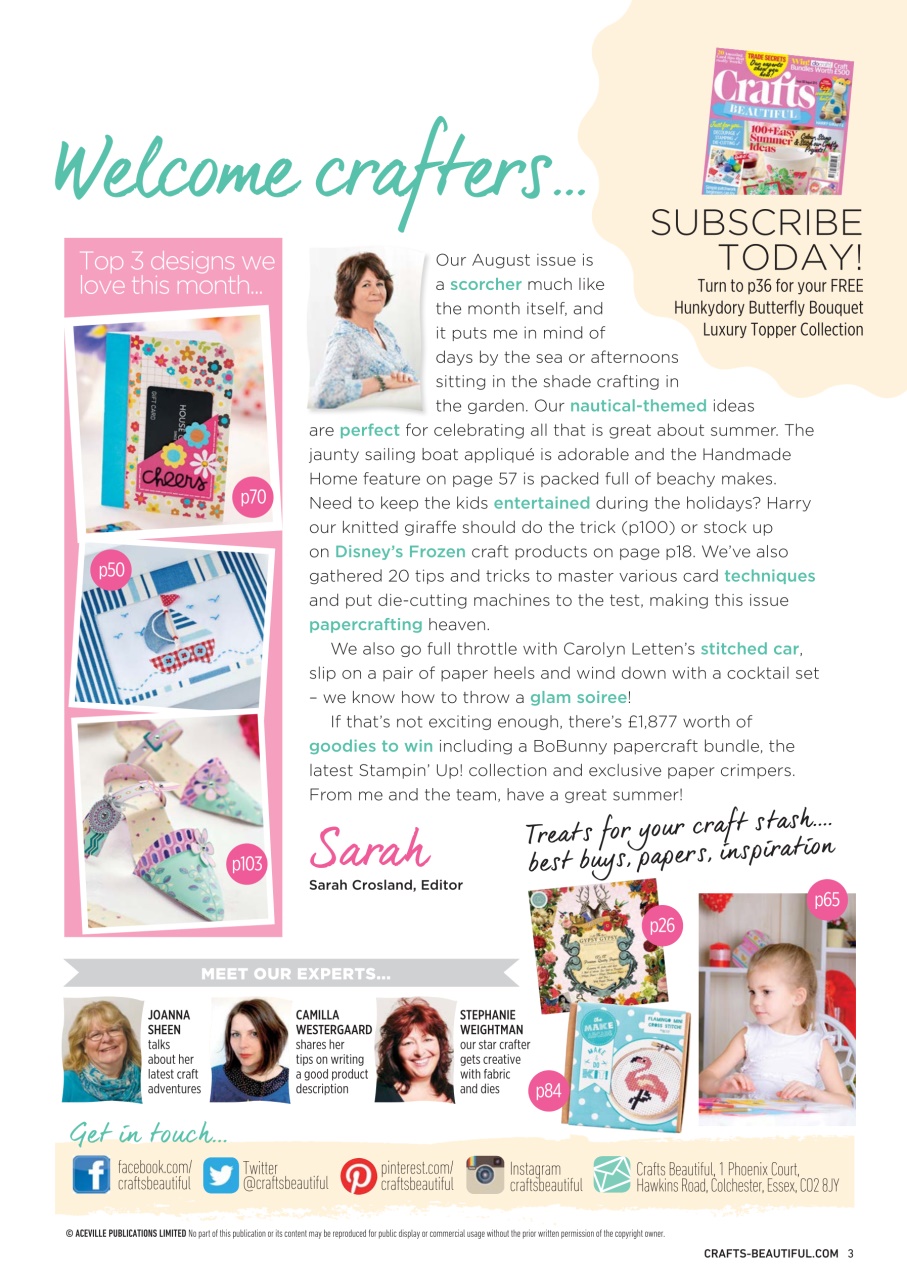 Crafts Beautiful Preview Pages