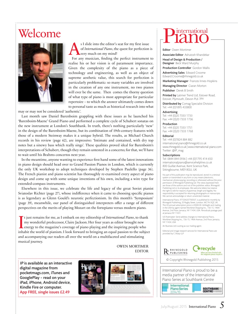 International Piano Preview Pages