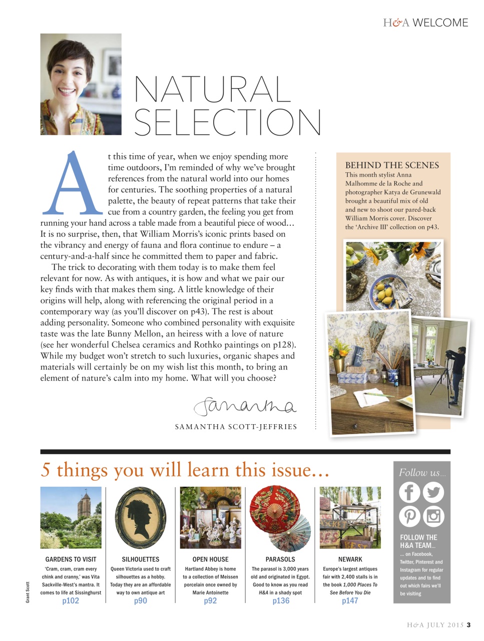 Homes & Antiques Magazine Preview Pages