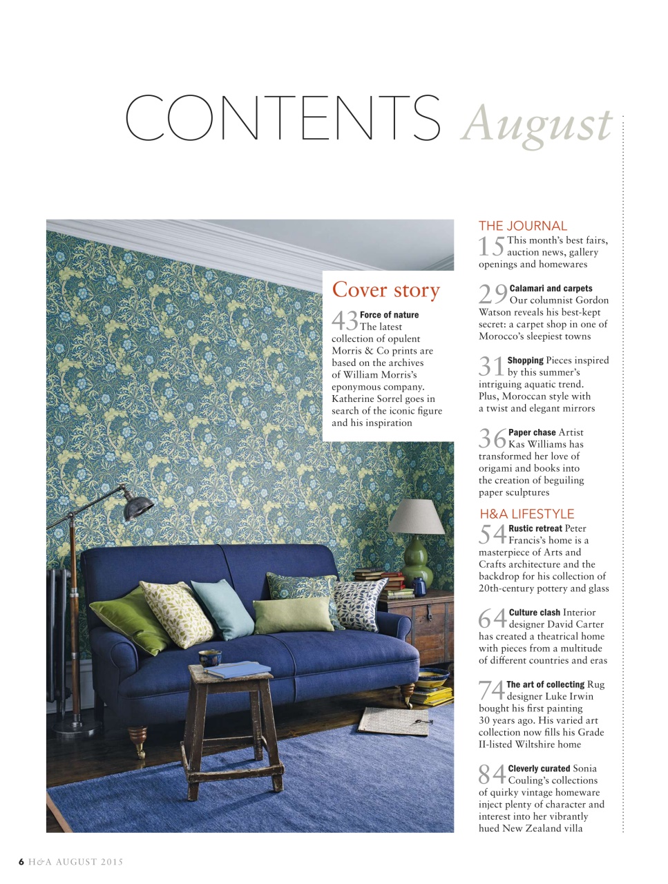 Homes & Antiques Magazine Preview Pages
