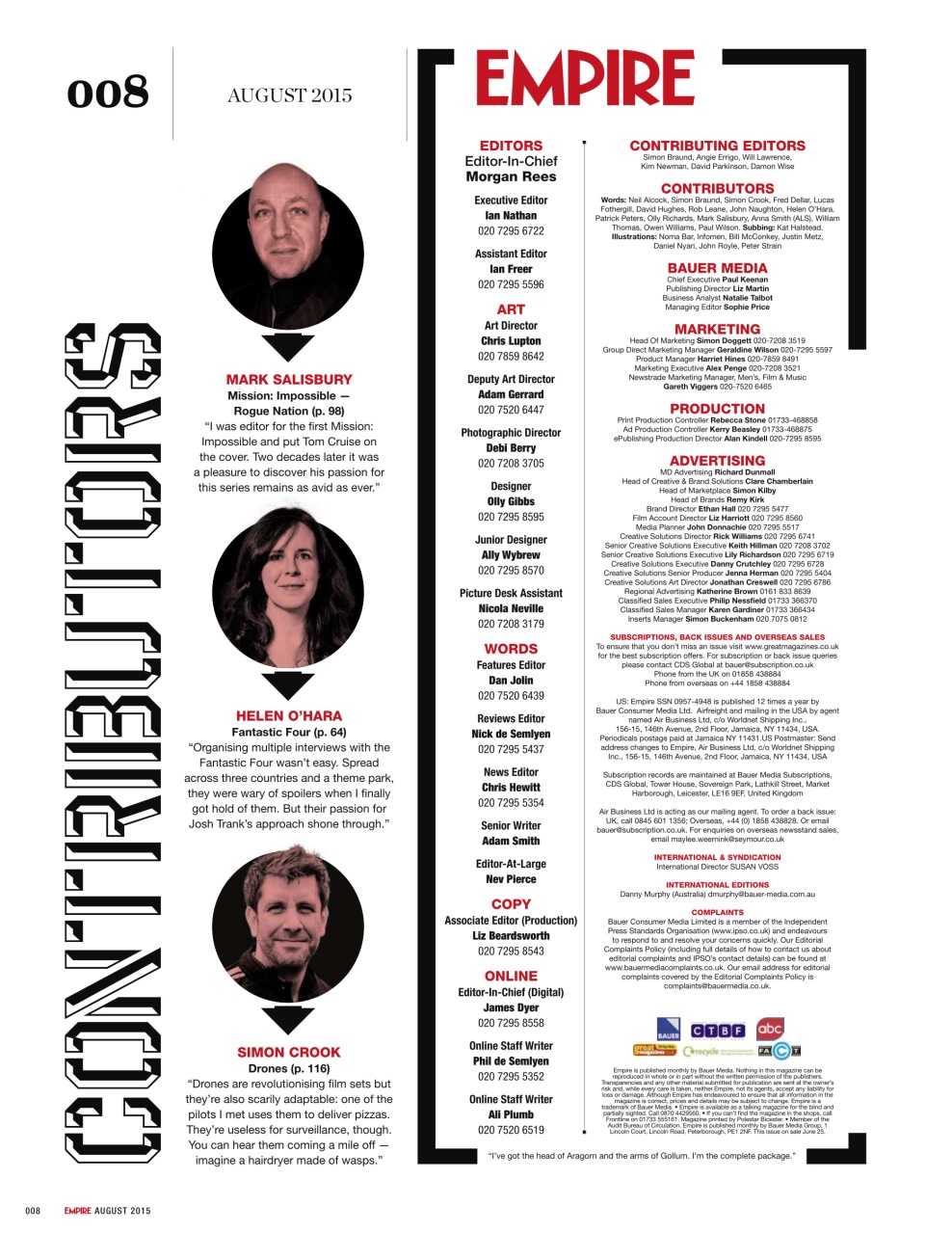 Empire Preview Pages