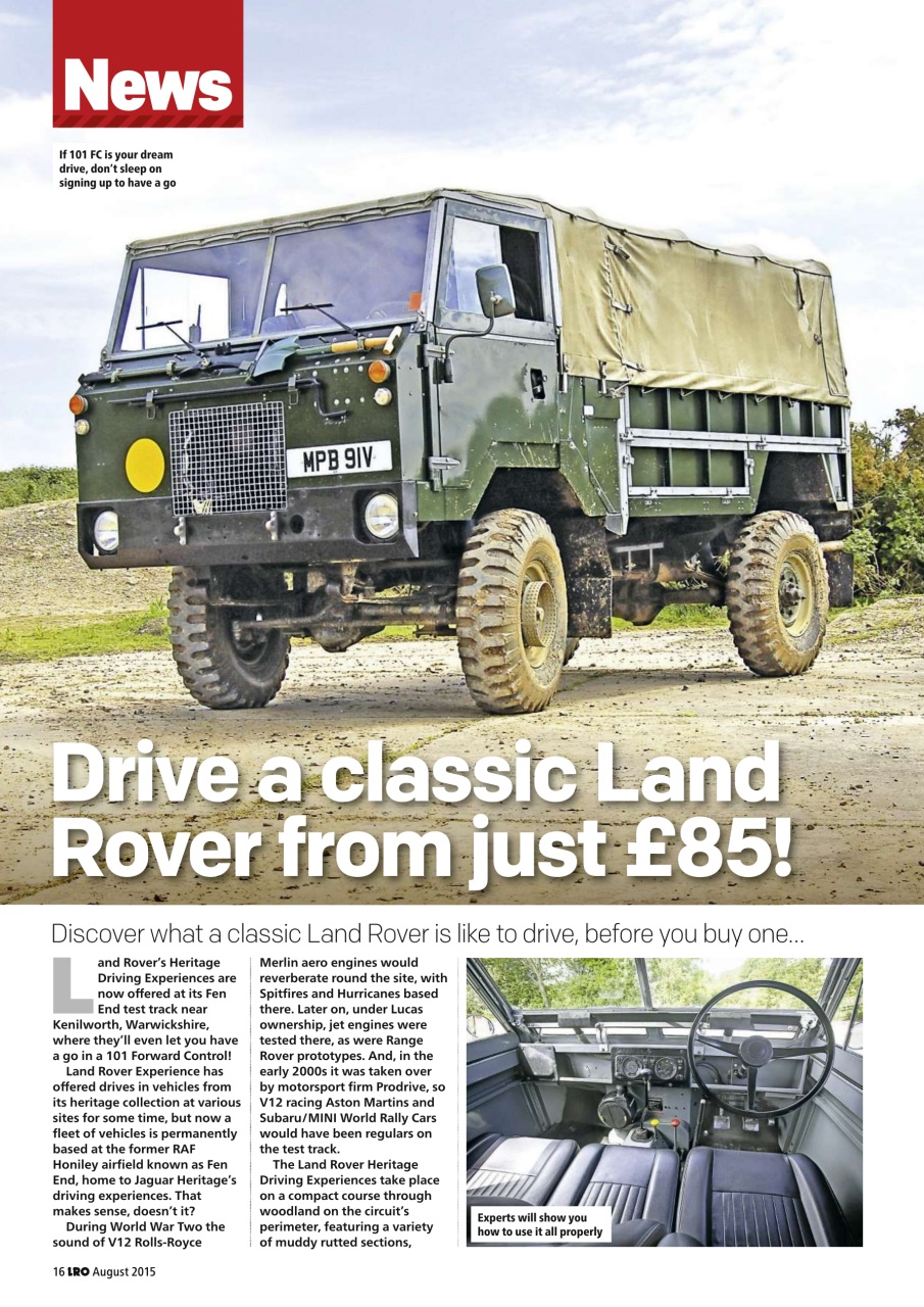Land Rover Owner Preview Pages