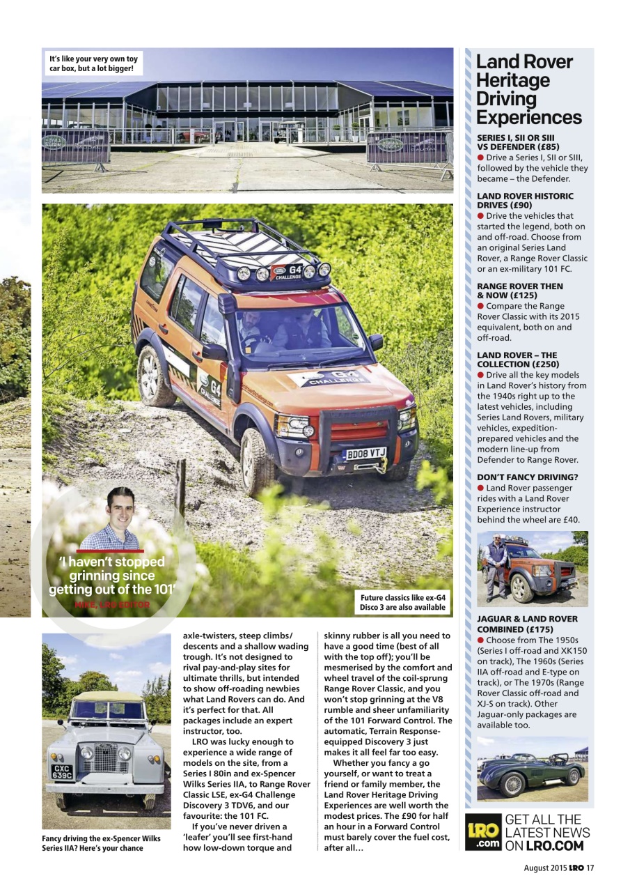 Land Rover Owner Preview Pages
