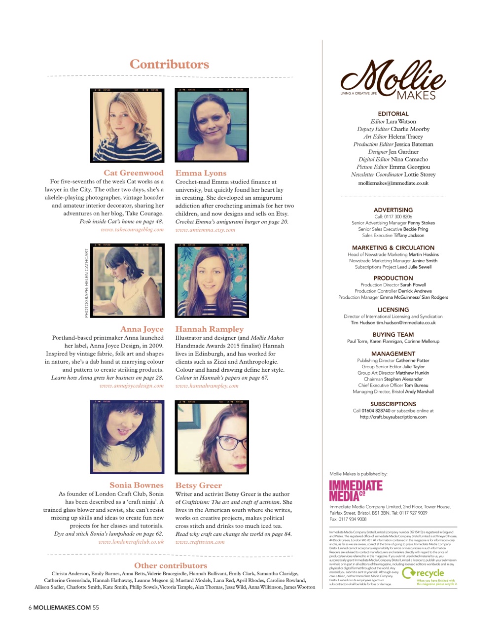 Mollie magazine Preview Pages