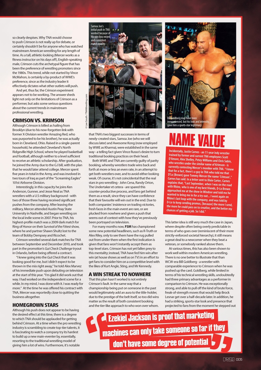 Wrestletalk Magazine Preview Pages