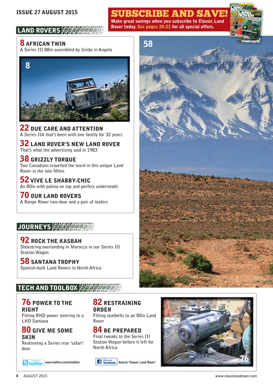 Classic Land Rover Magazine Preview Pages