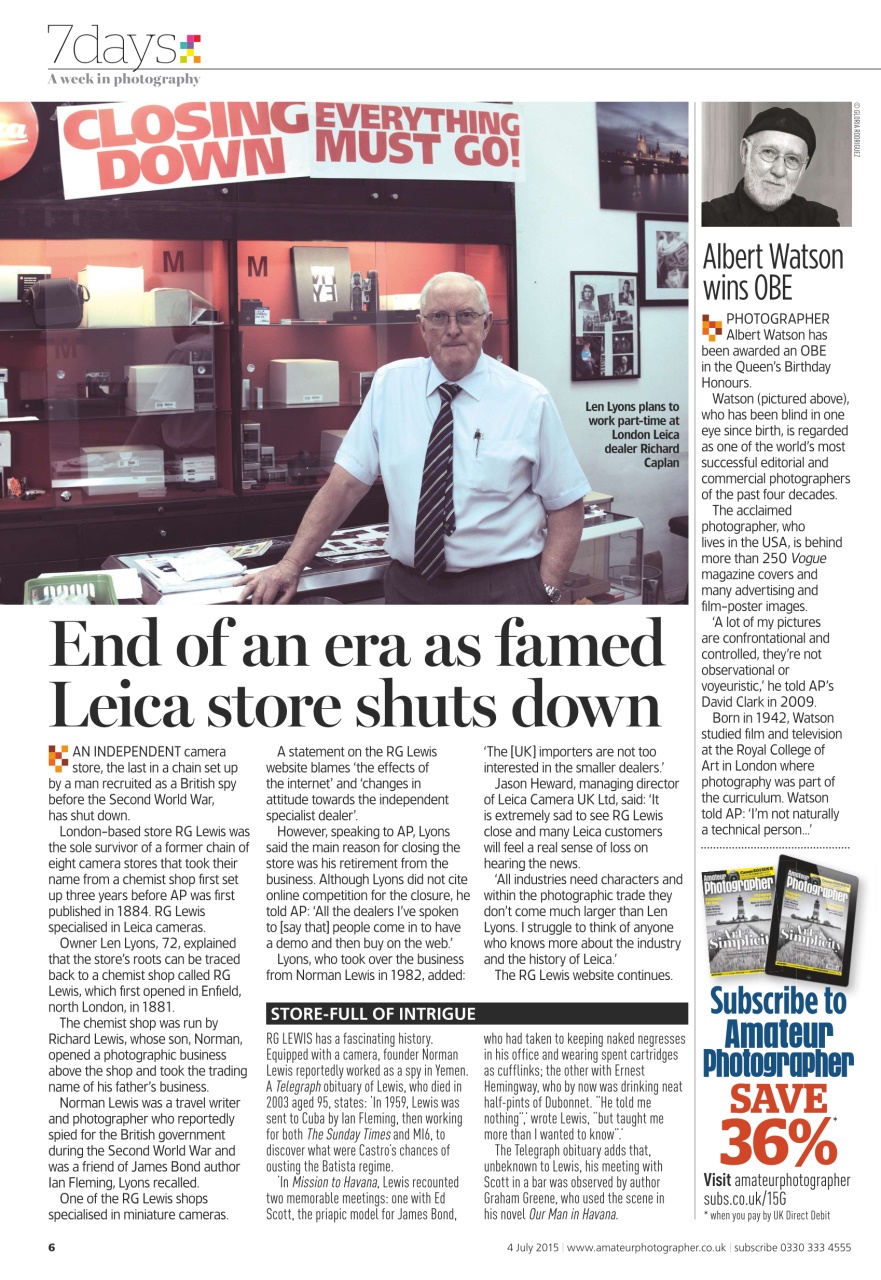 Amateur Photographer Preview Pages