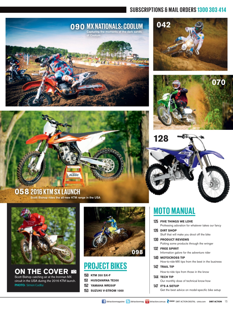 Dirt Action Preview Pages