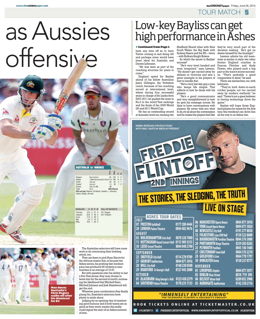 The Cricket Paper Preview Pages
