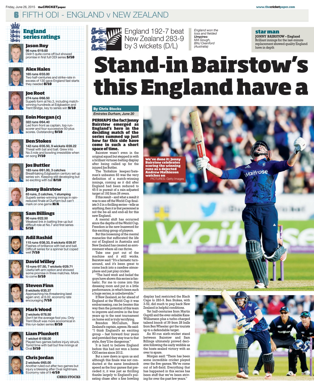 The Cricket Paper Preview Pages