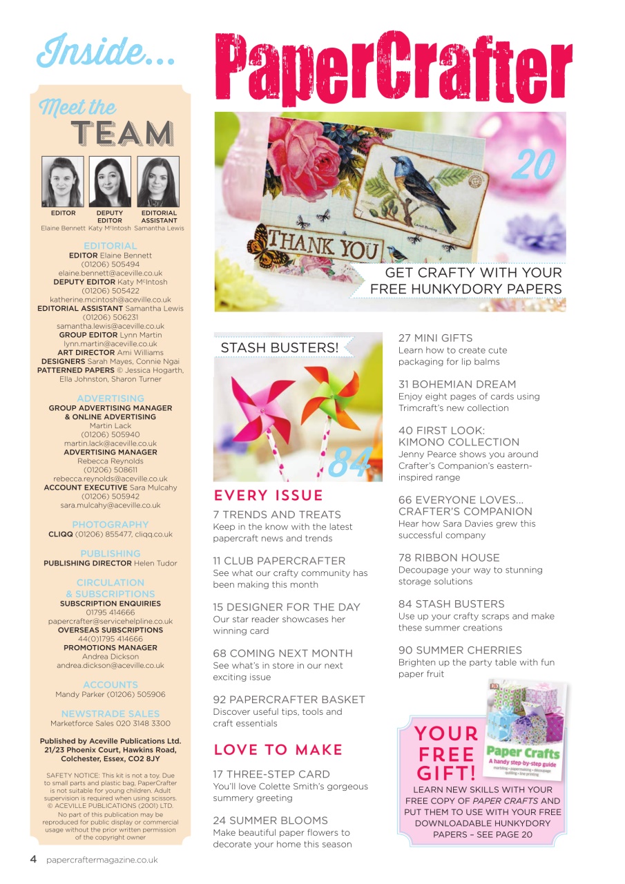 PaperCrafter Preview Pages