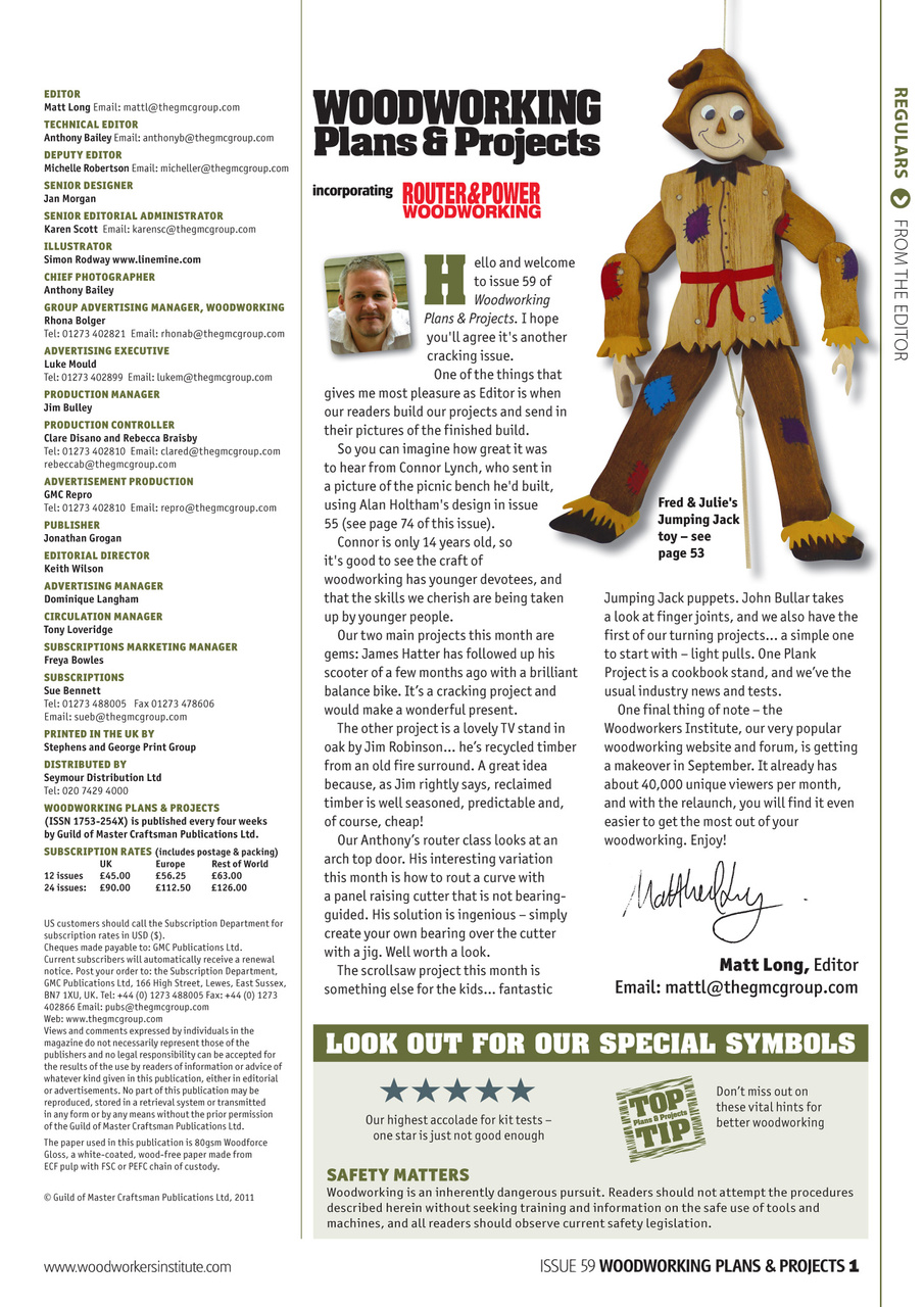 Woodworking Crafts Magazine Preview Pages