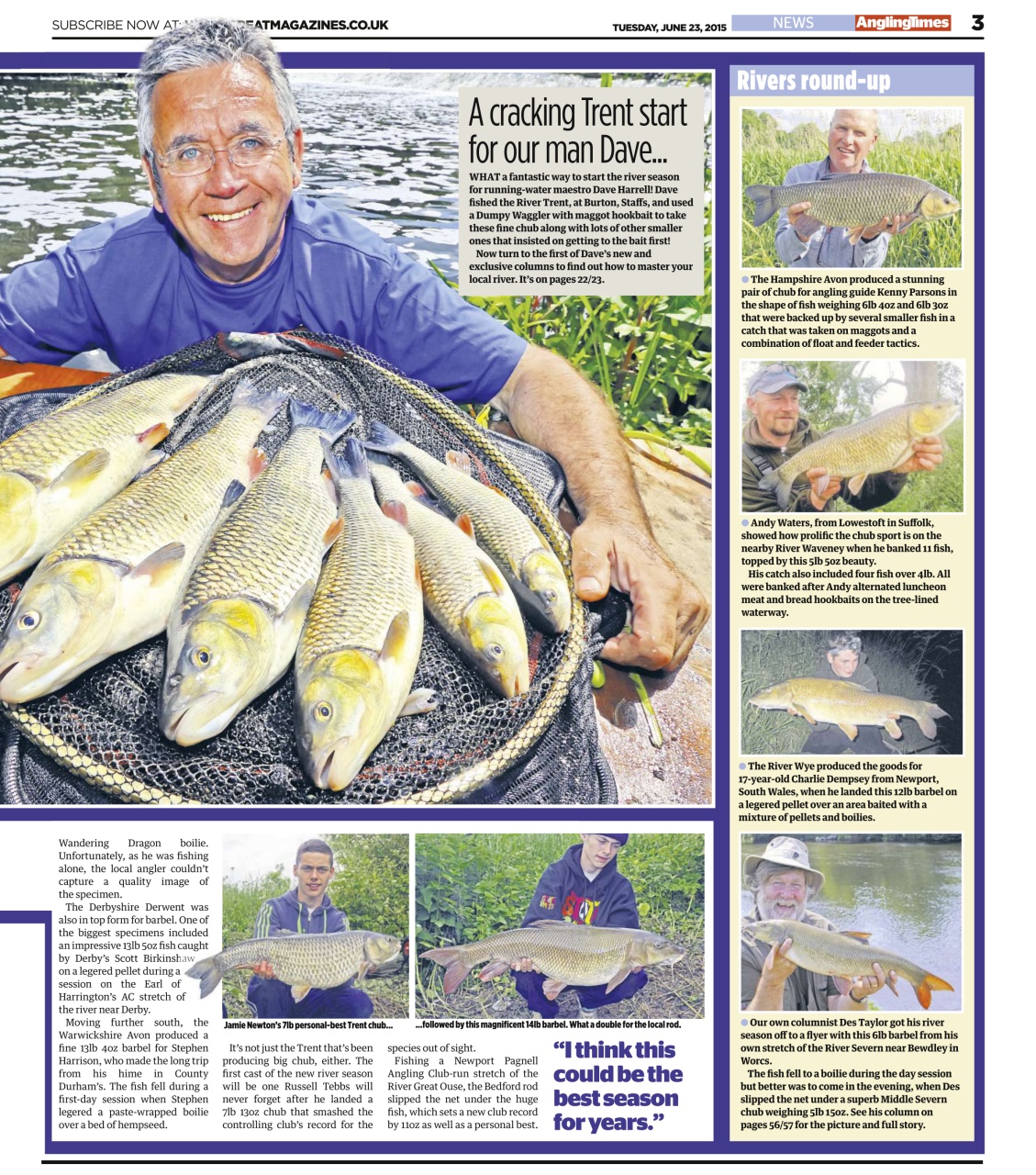 Angling Times Preview Pages