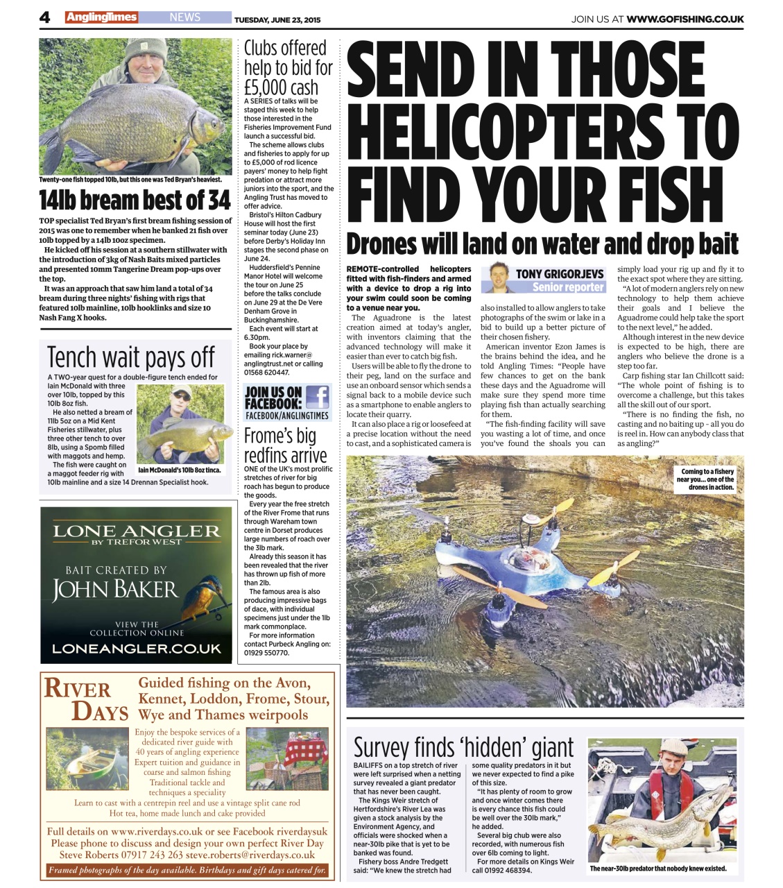 Angling Times Preview Pages