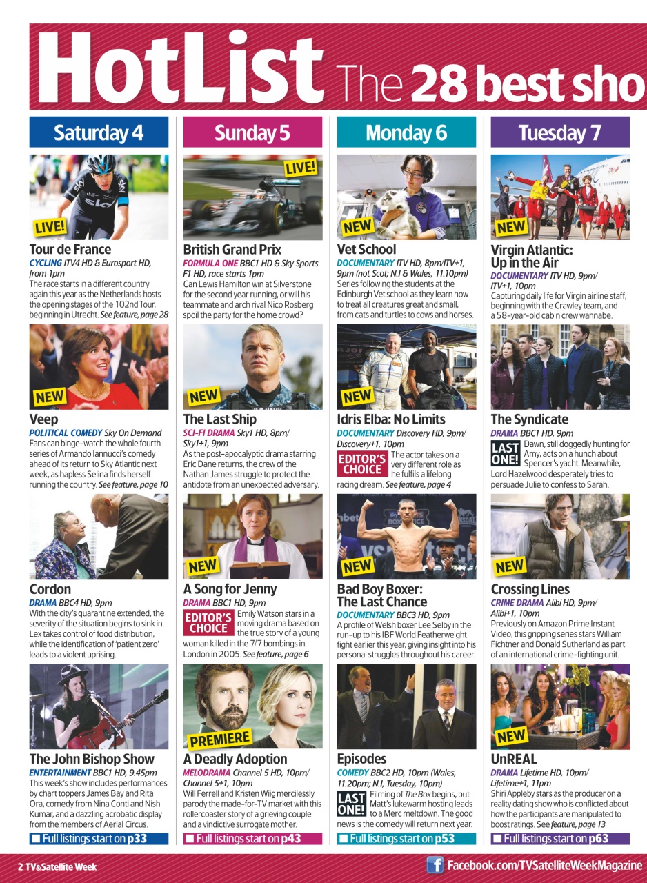 TV & Satellite Week Preview Pages