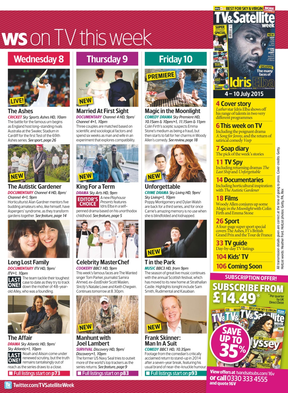 TV & Satellite Week Preview Pages