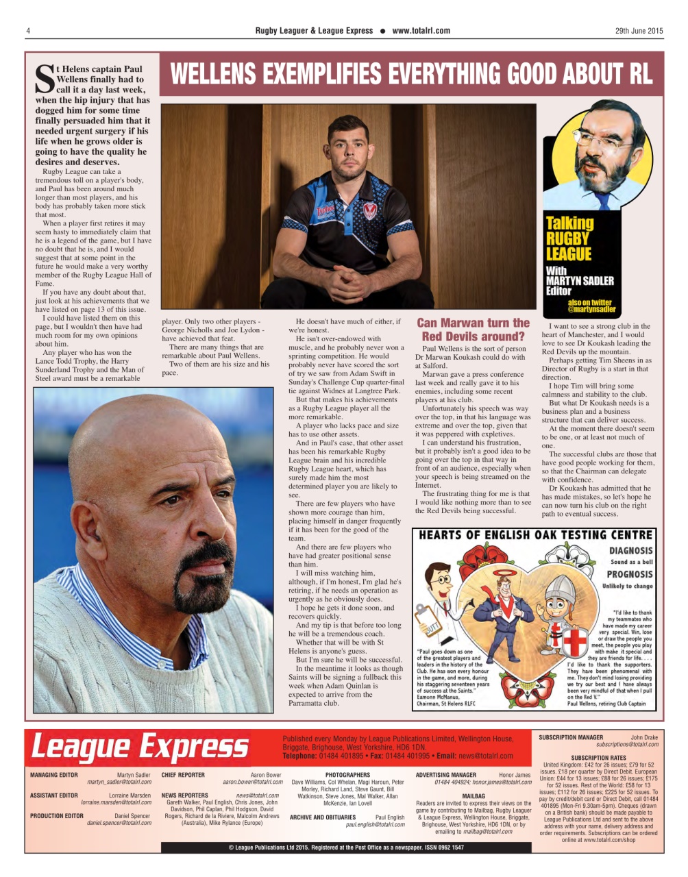 League Express Preview Pages