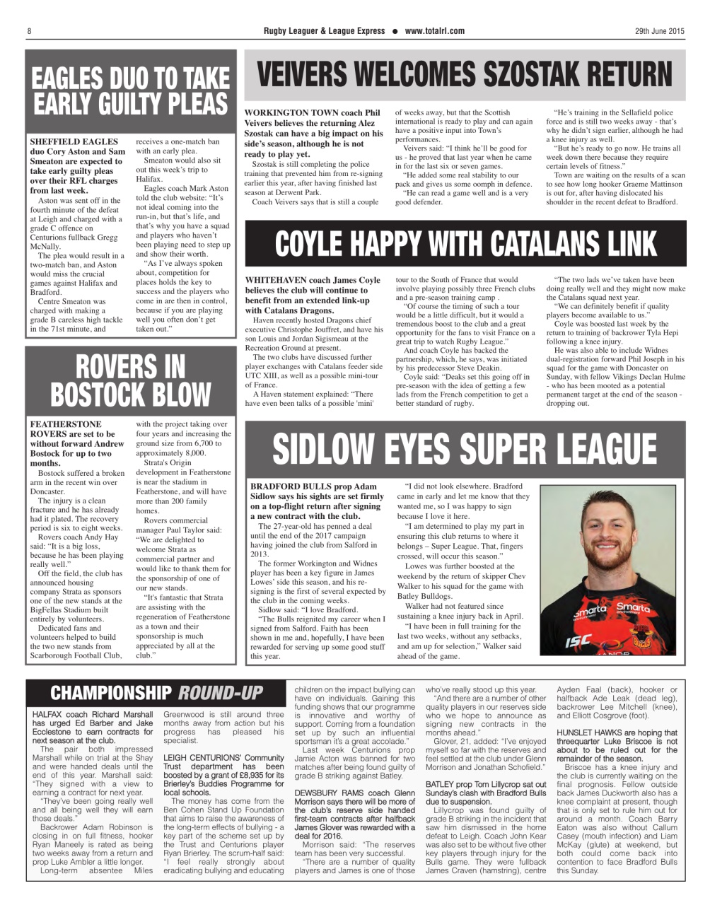League Express Preview Pages