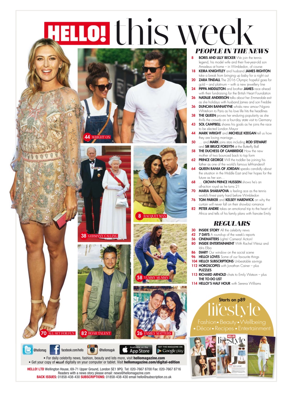 Hello! Magazine Preview Pages