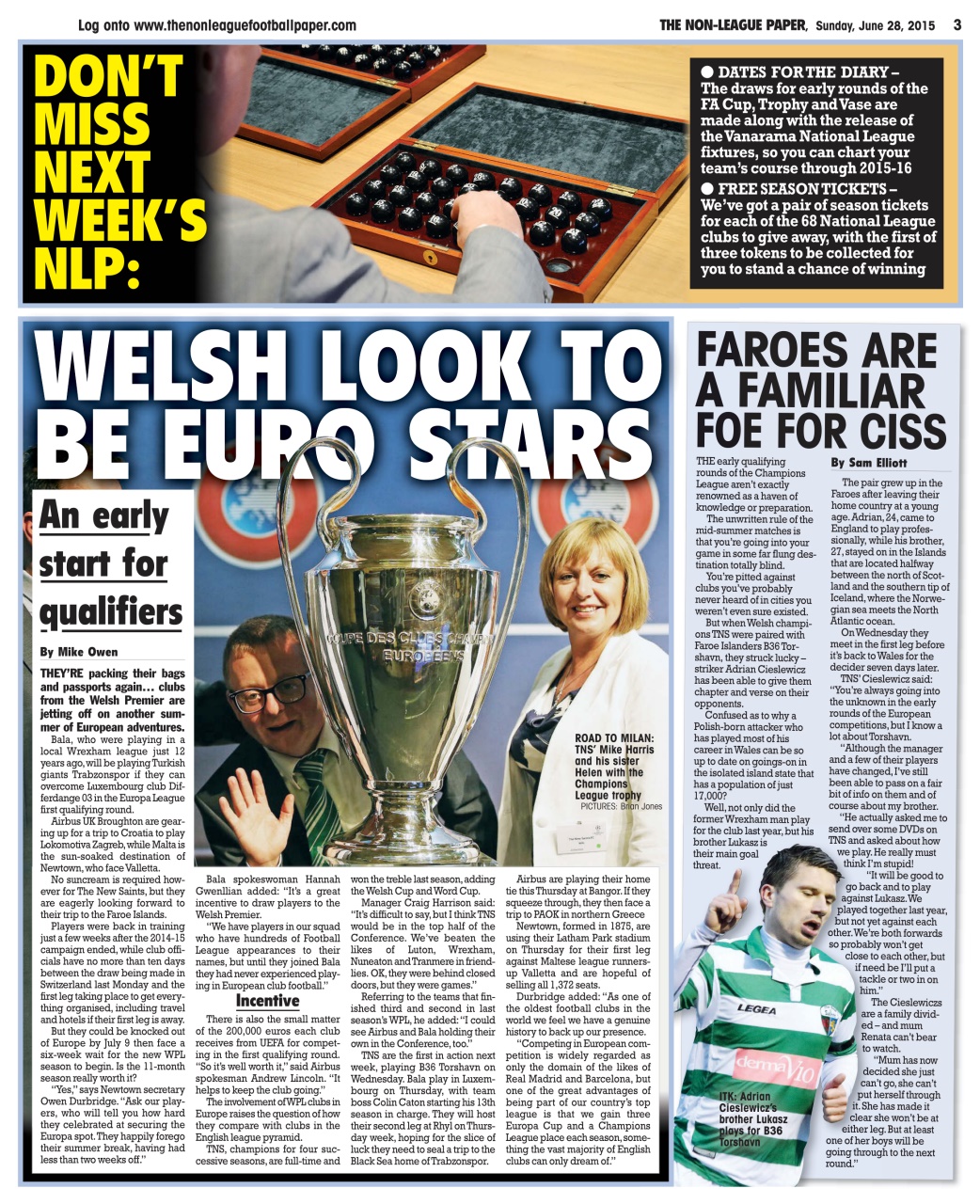 The Non-League Football Paper Preview Pages