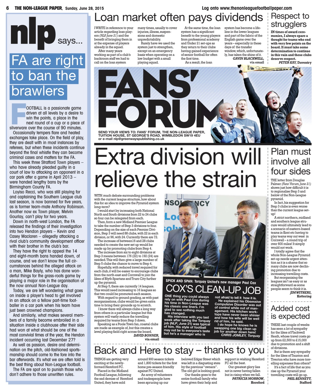 The Non-League Football Paper Preview Pages