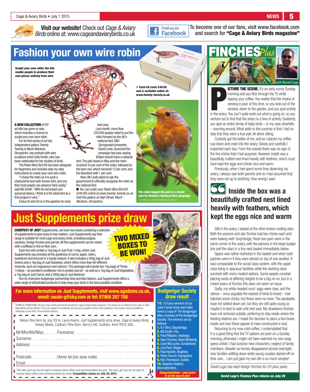 Cage & Aviary Birds Preview Pages
