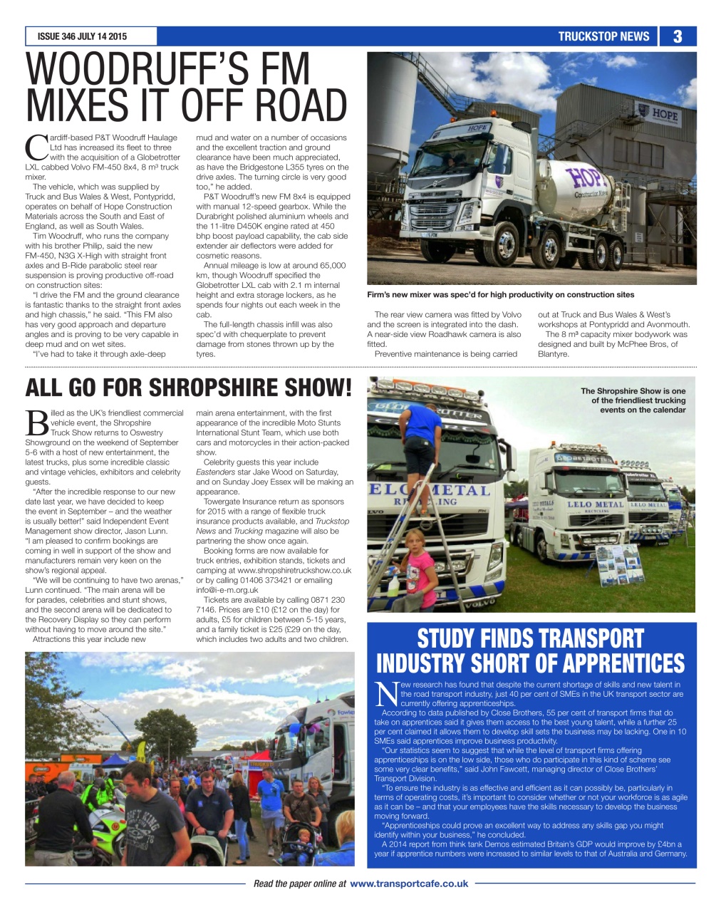 Truckstop News Preview Pages