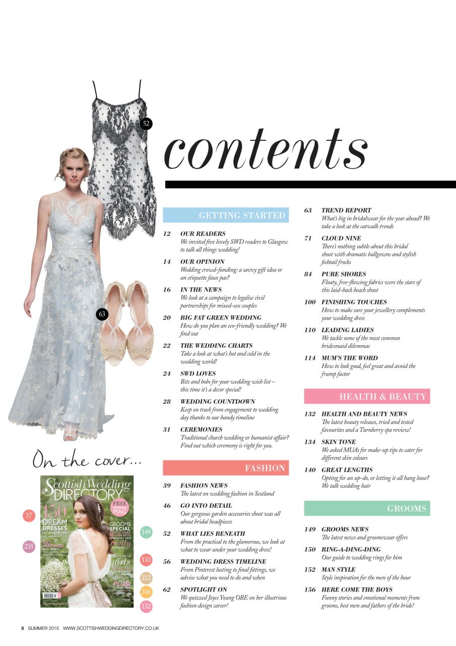 The Scottish Wedding Directory Preview Pages