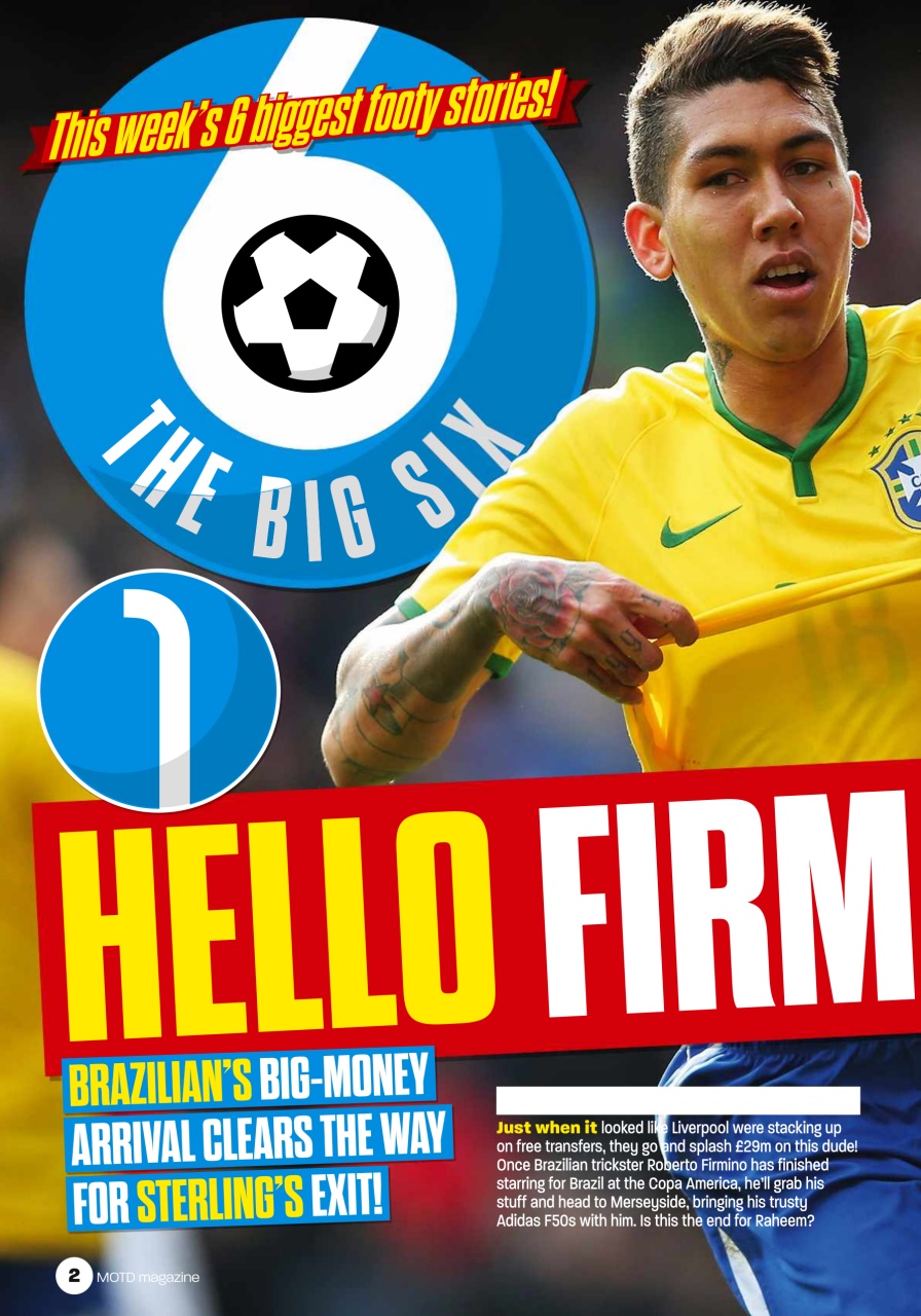 Match of the Day Preview Pages