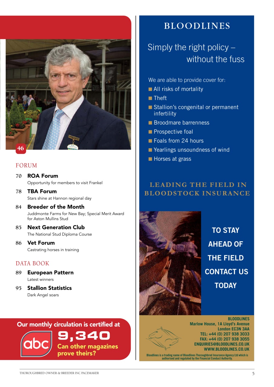 The Owner Breeder Preview Pages