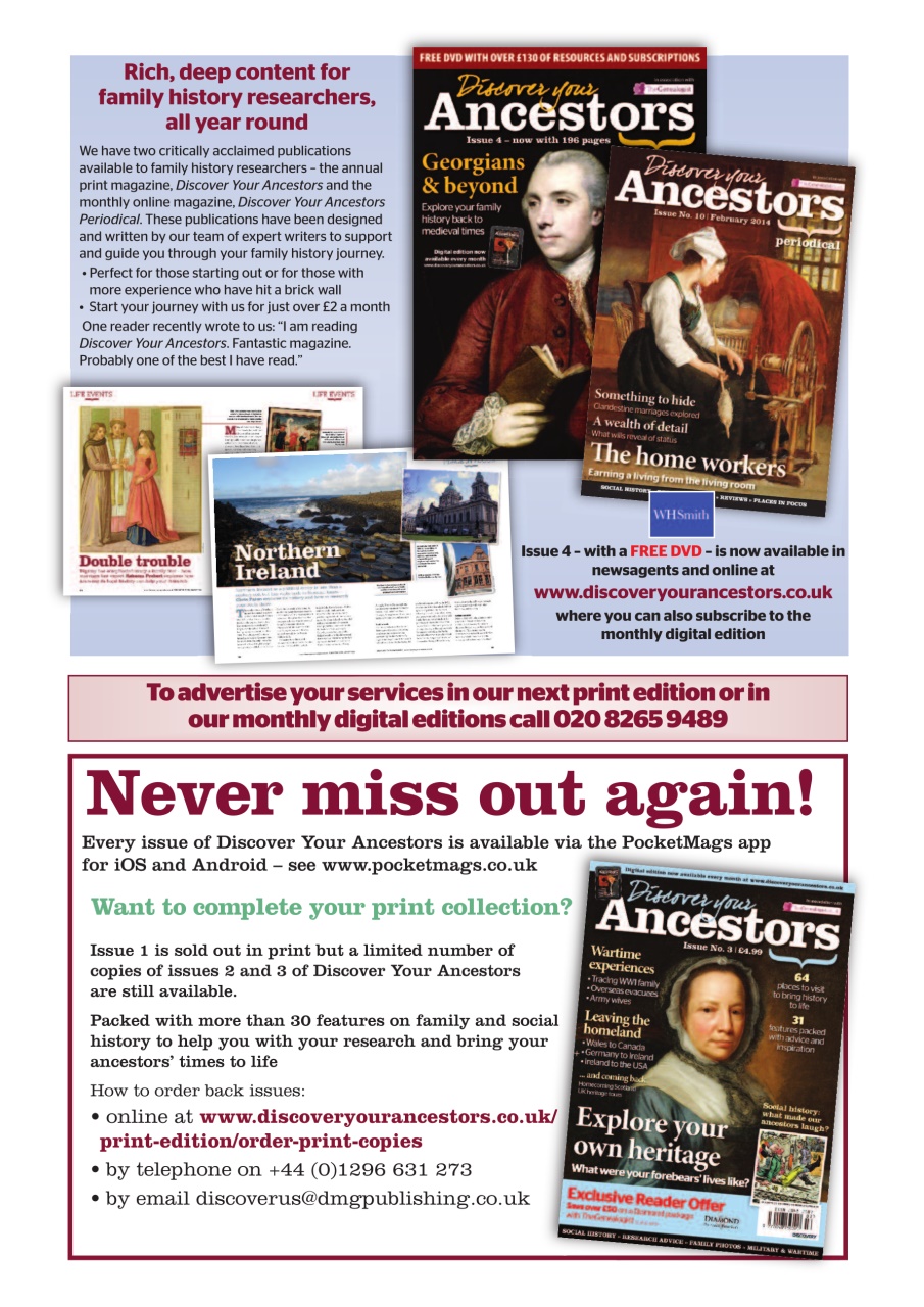 Discover Your Ancestors Preview Pages