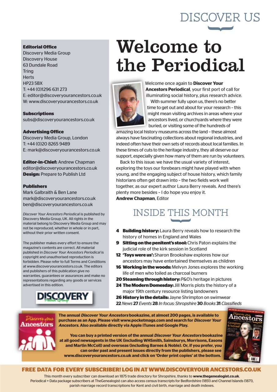 Discover Your Ancestors Preview Pages