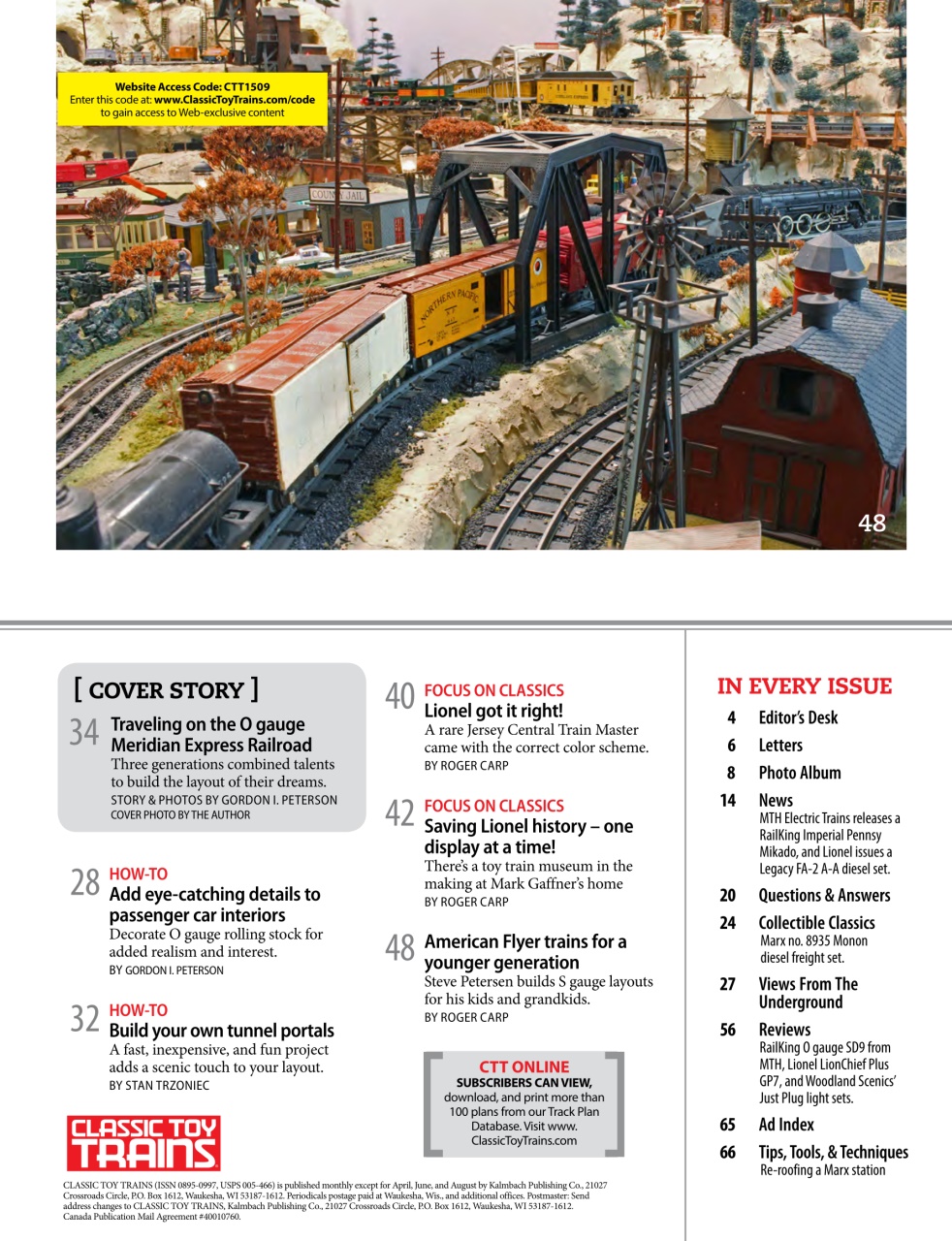 Classic Toy Trains Preview Pages