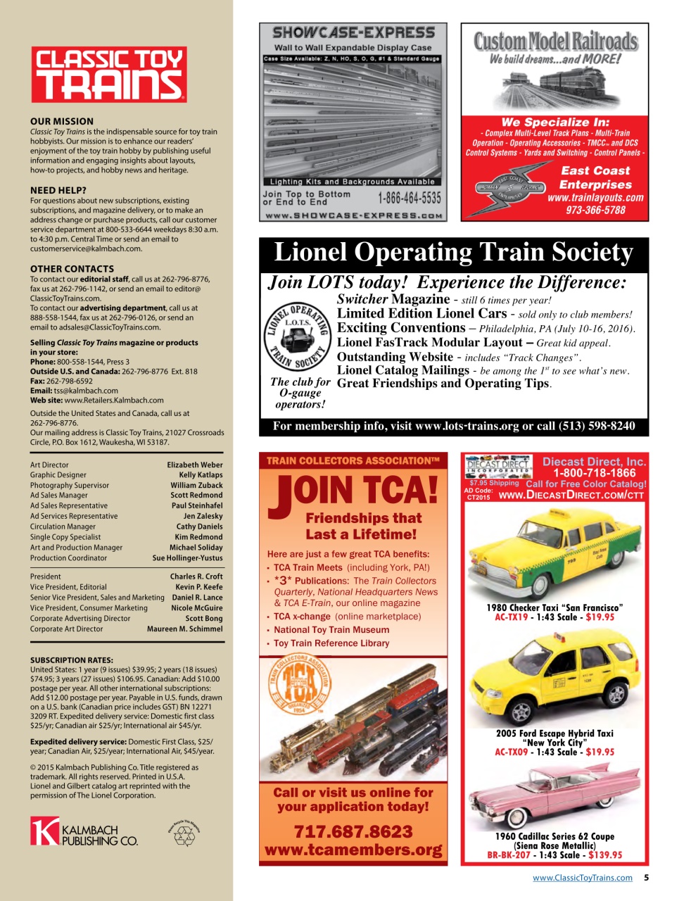 Classic Toy Trains Preview Pages