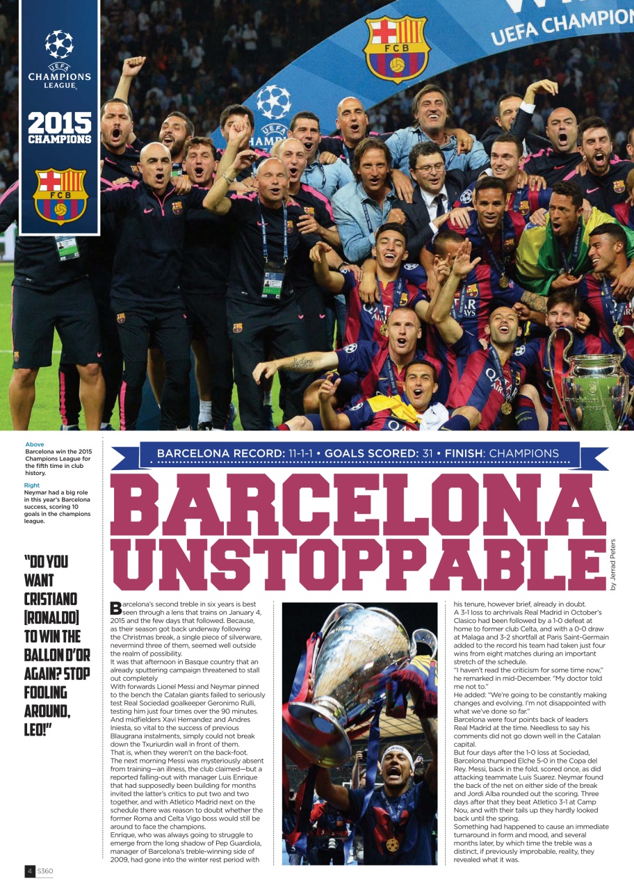 Soccer 360 Preview Pages