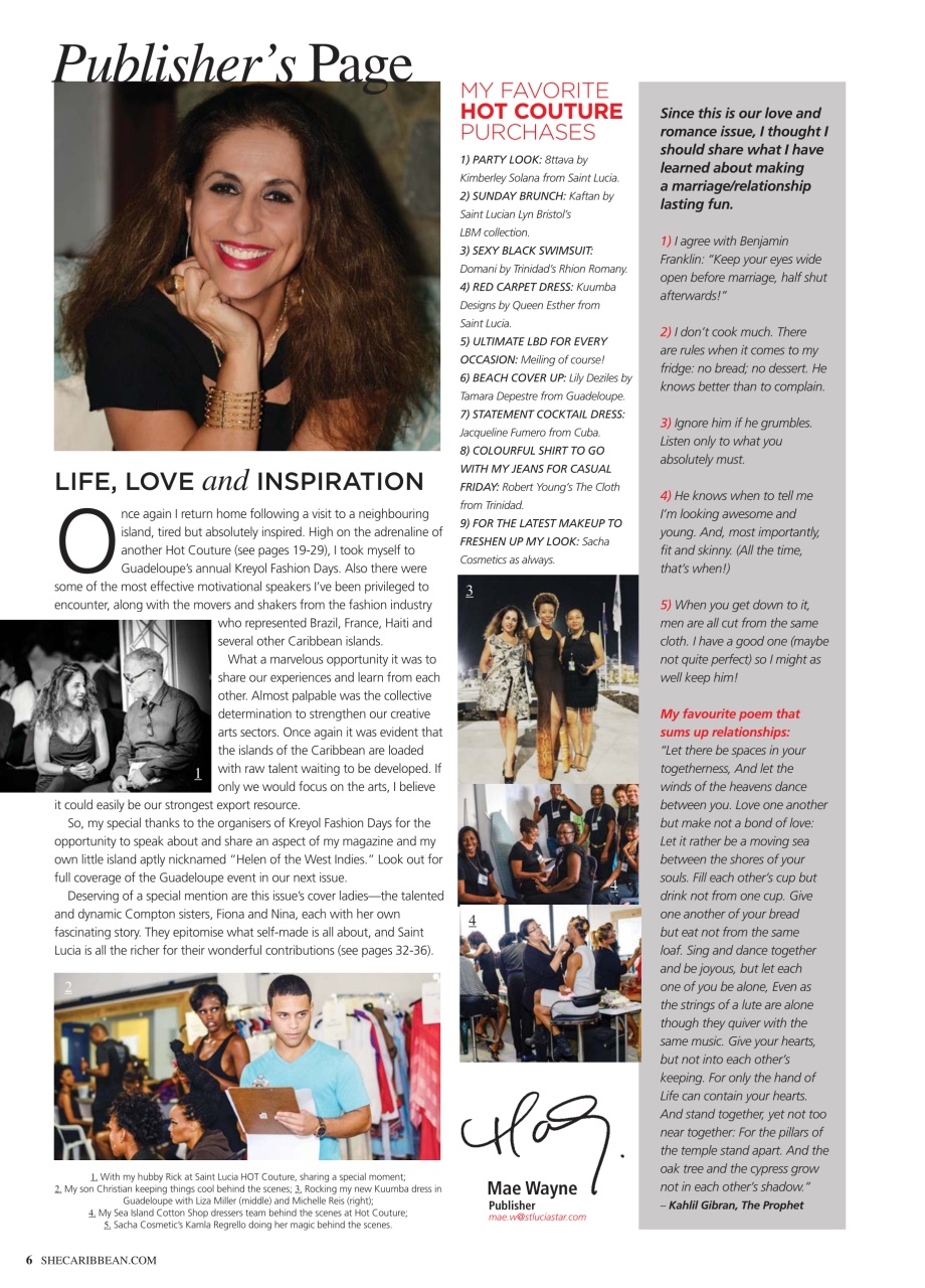 She Caribbean Preview Pages