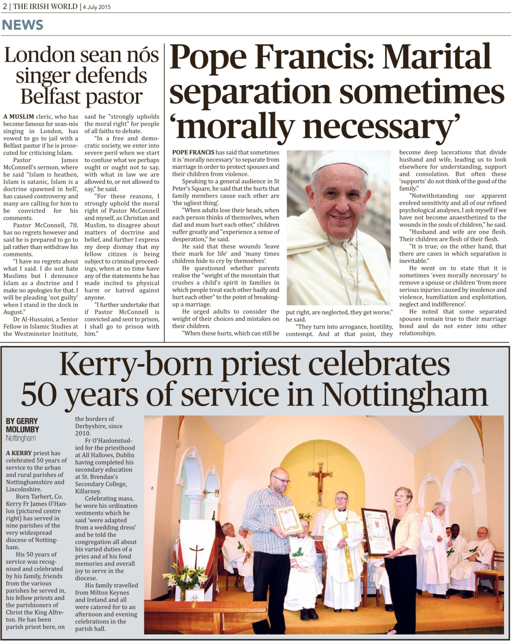 Irish World Preview Pages