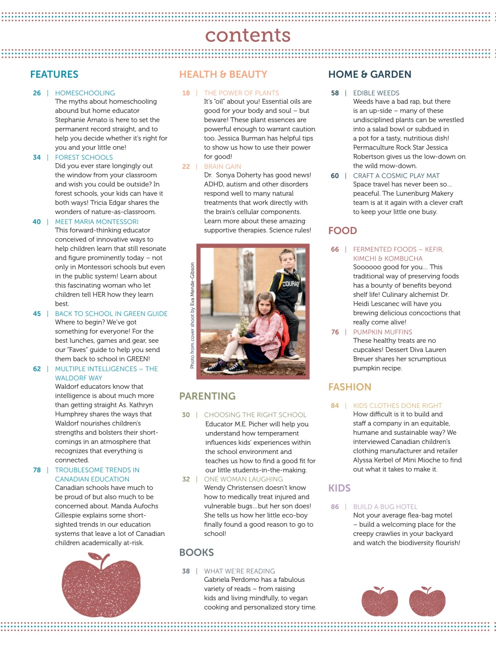 Ecoparent Magazine Preview Pages