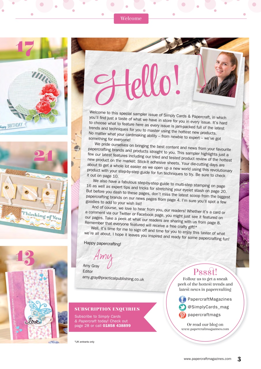 Simply Cards & Papercraft Preview Pages