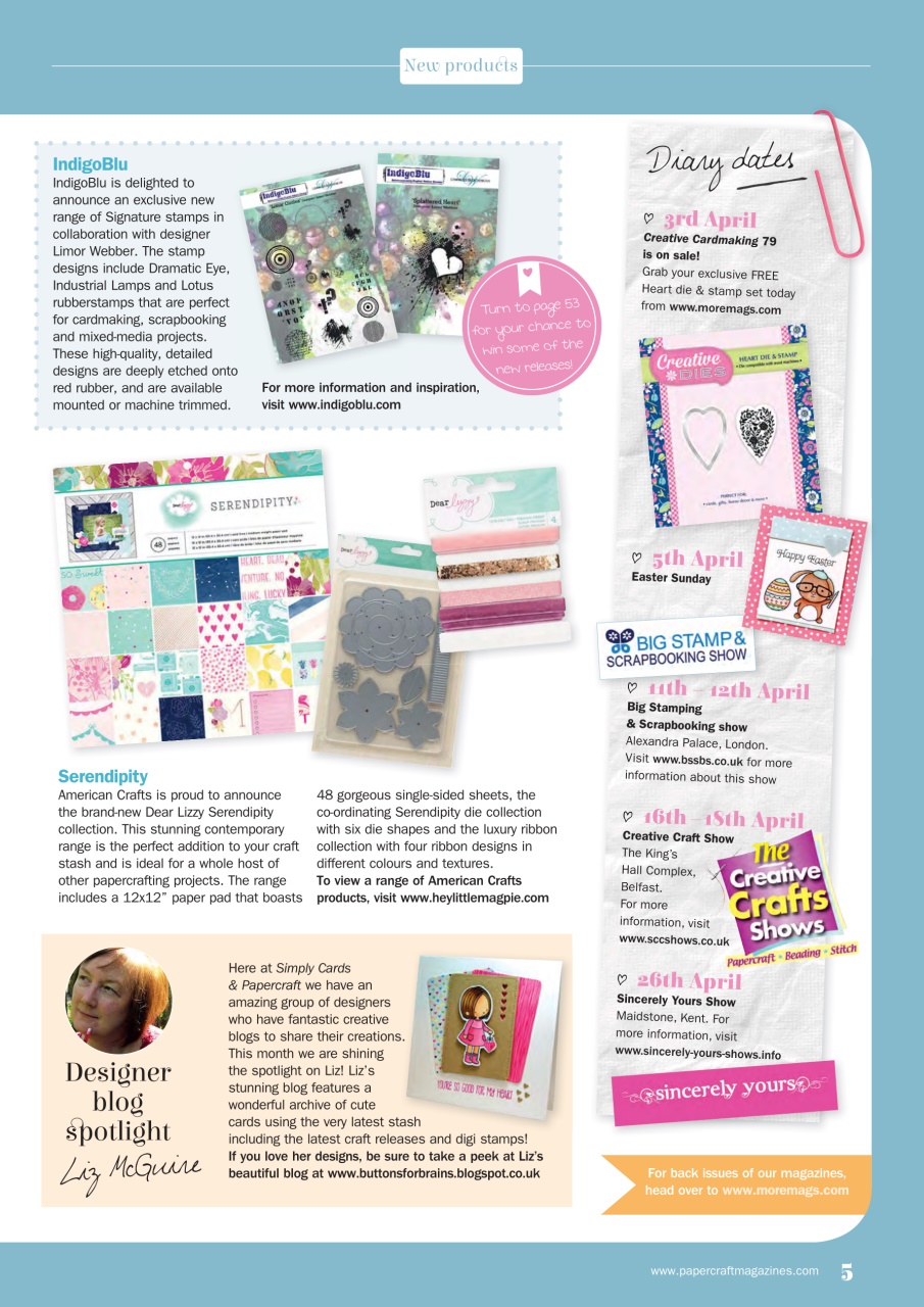 Simply Cards & Papercraft Preview Pages