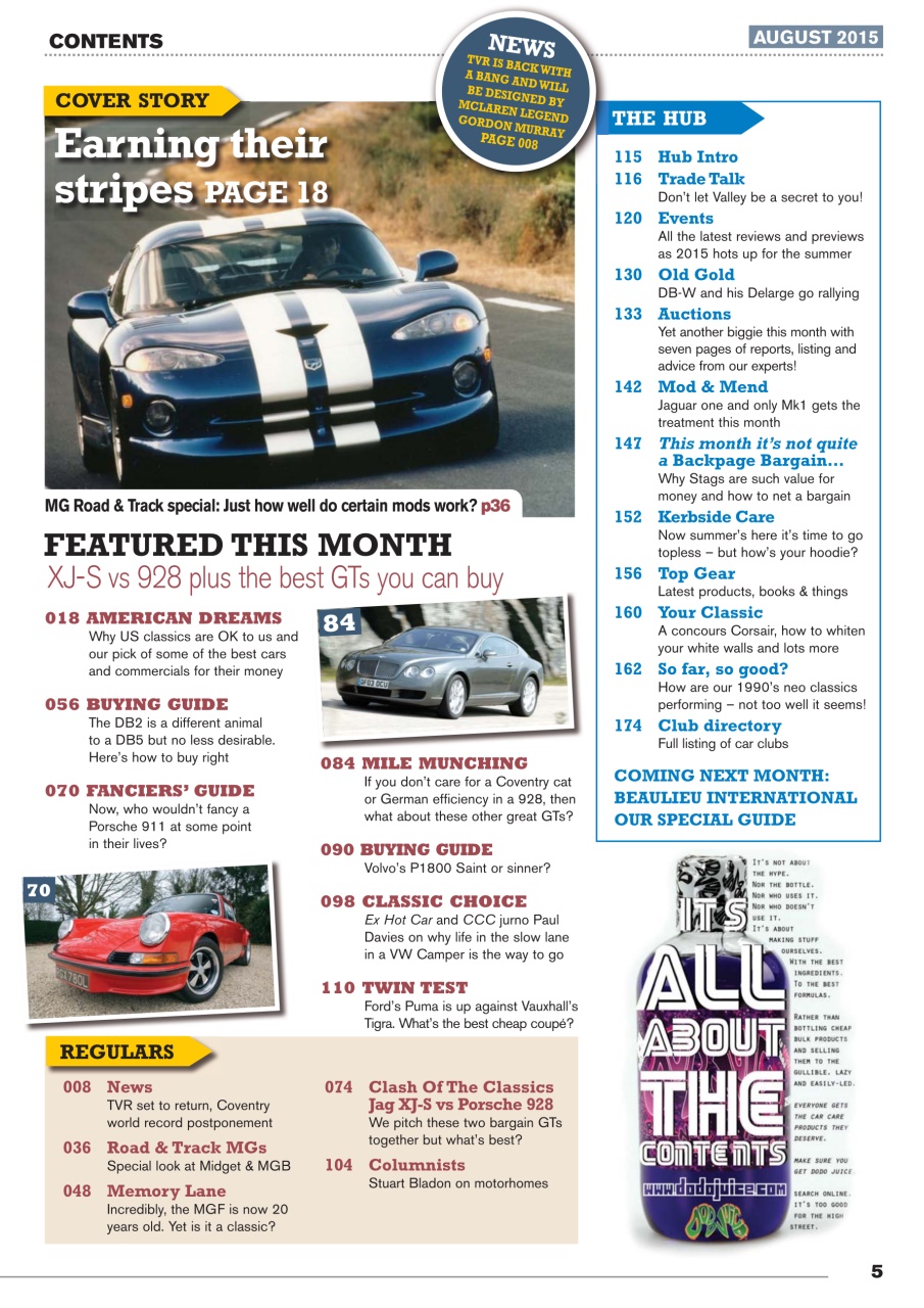 Classic Motoring Preview Pages