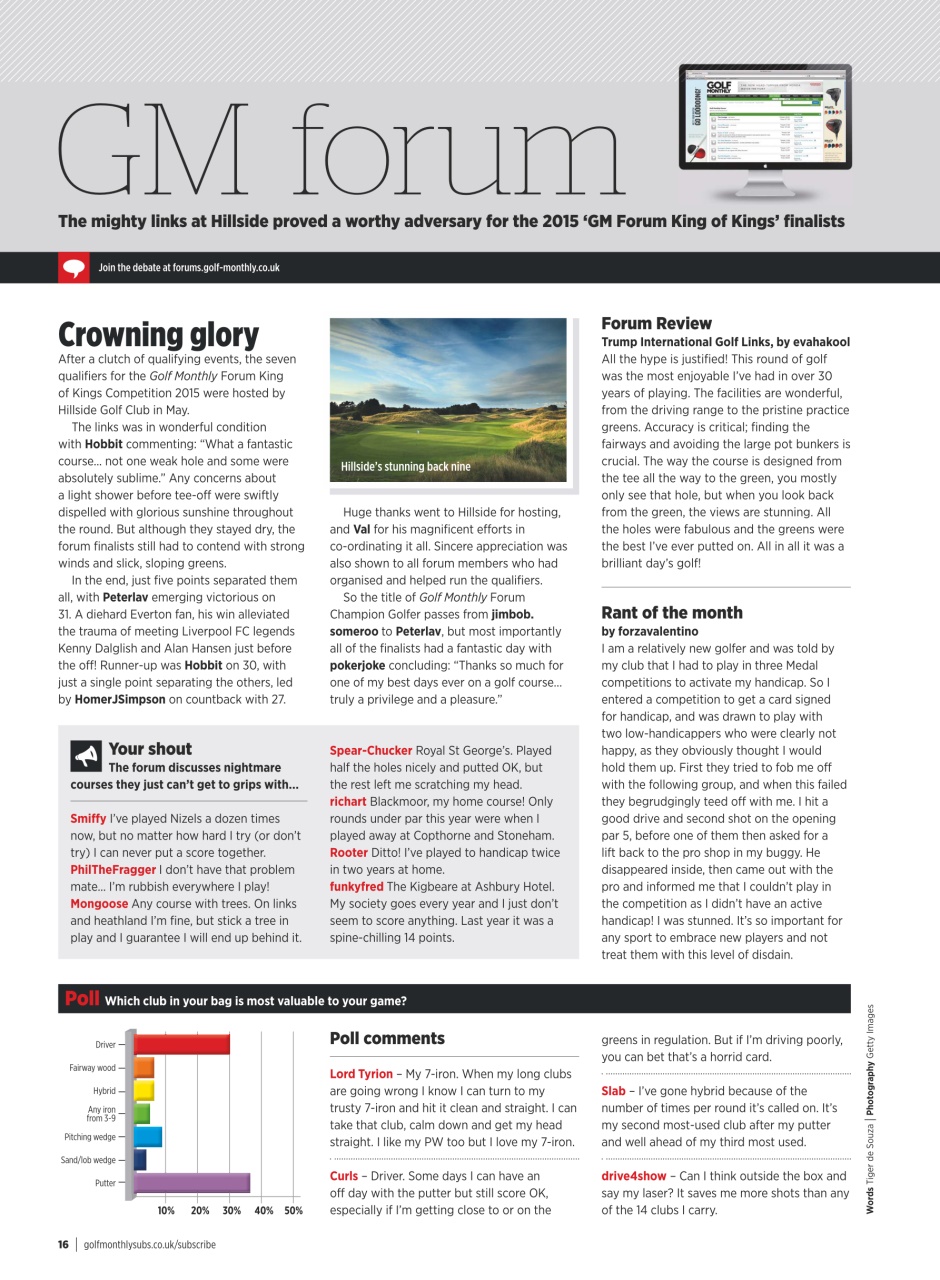 Golf Monthly Preview Pages