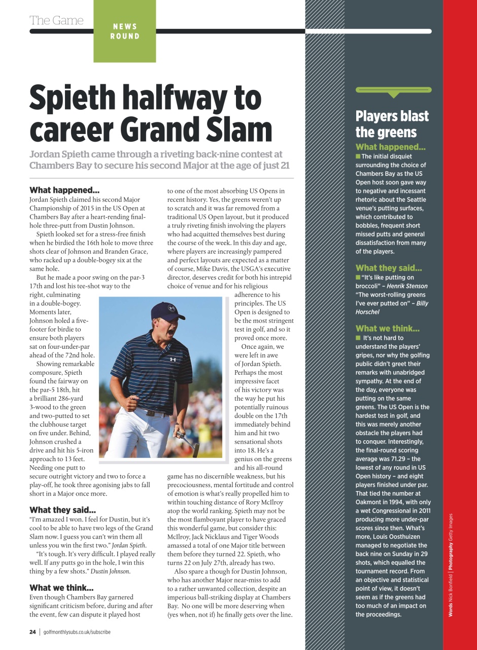 Golf Monthly Preview Pages