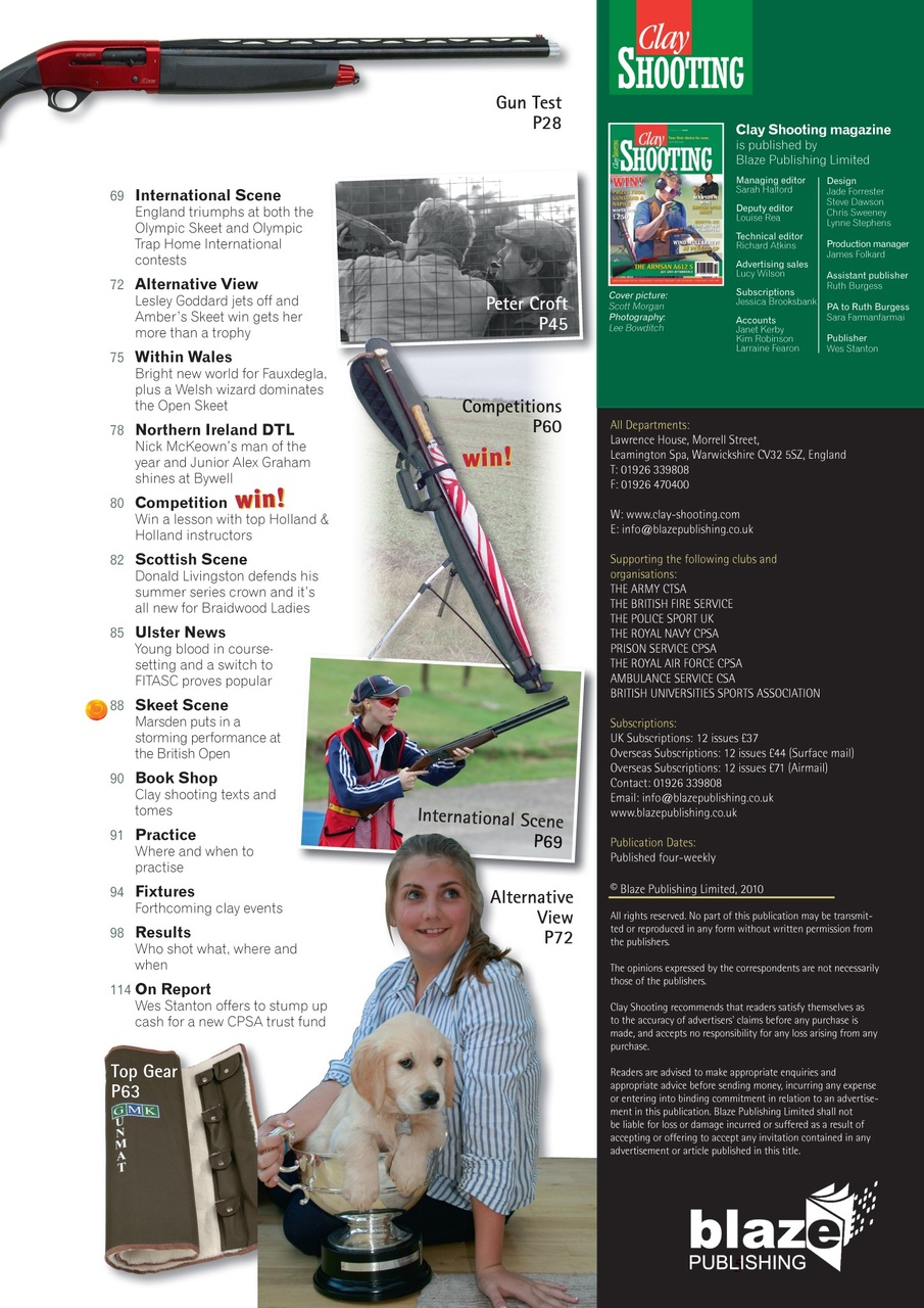 Clay Shooting Preview Pages