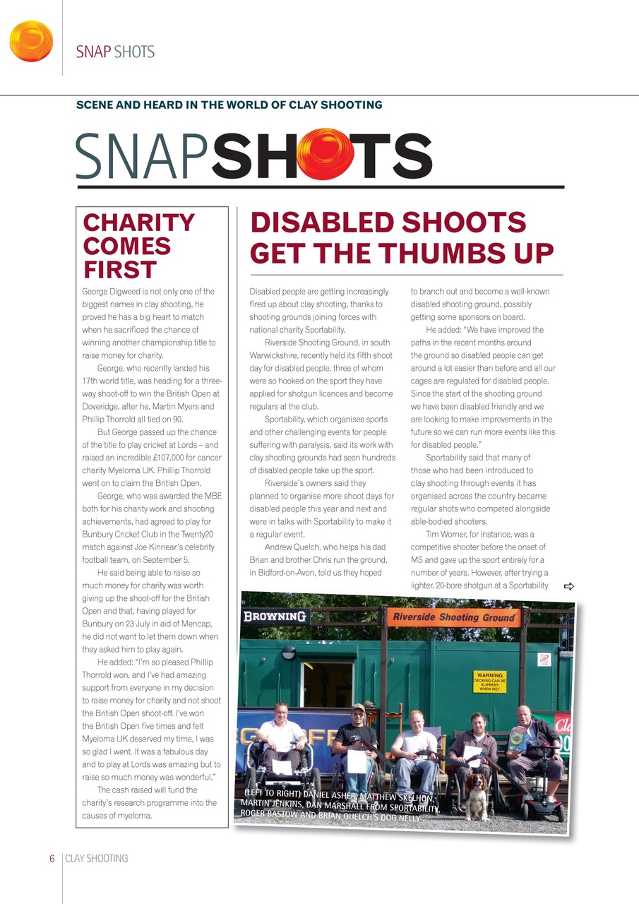 Clay Shooting Preview Pages