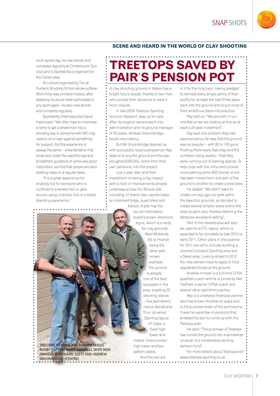 Clay Shooting Preview Pages