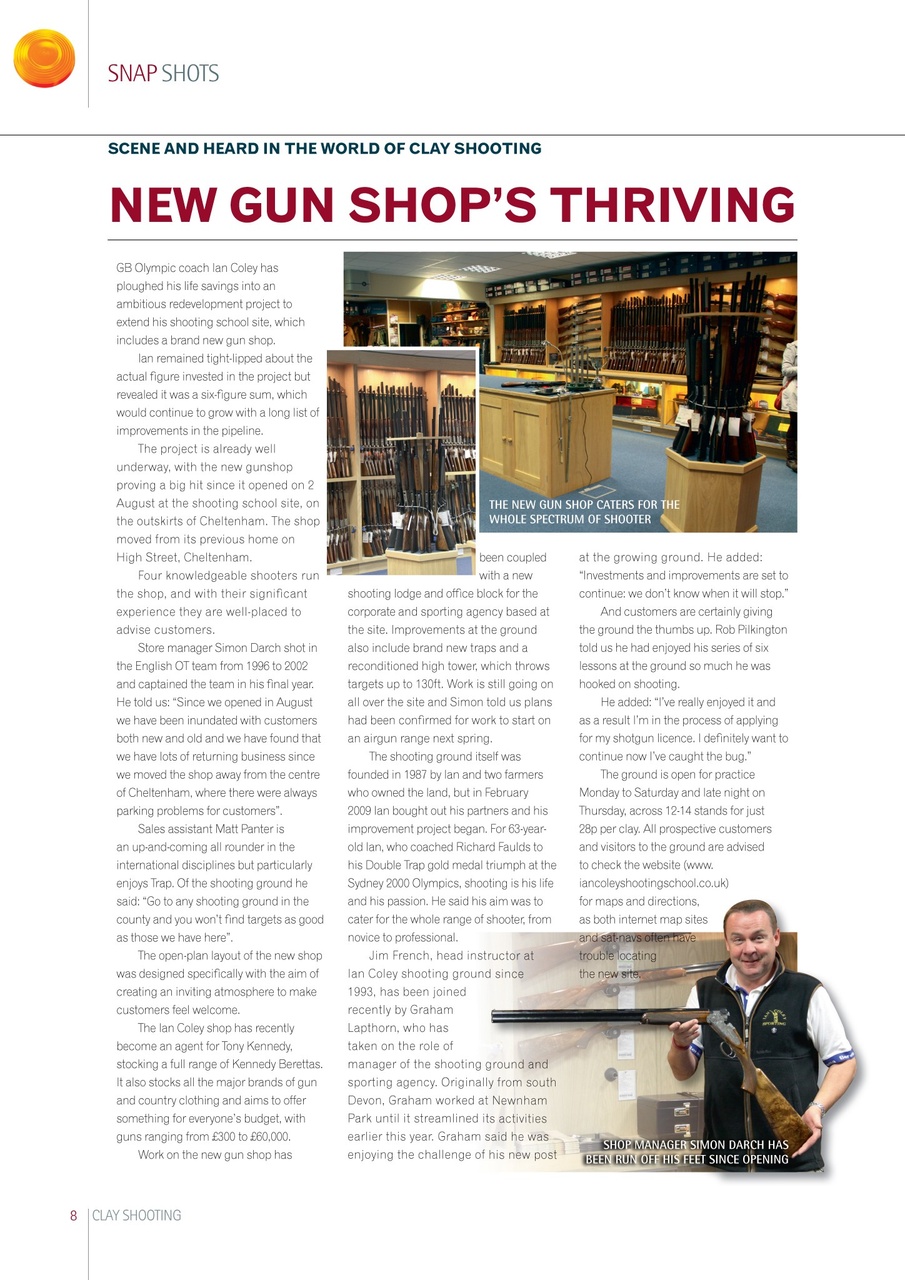 Clay Shooting Preview Pages